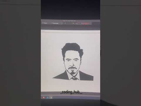 create tony stark image in python😎😎