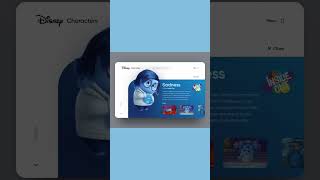 Disney Character Website UI Design