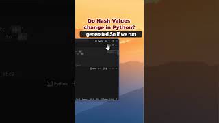 Python Hash Function #pythontips #pythonforeveryone #cybersecurity