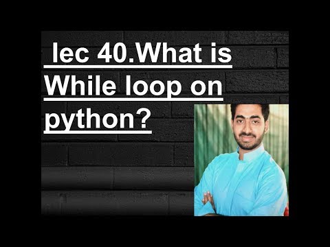 How we deal  while loop on python?