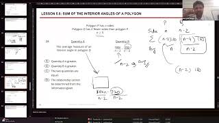 GRE - Geometry Part 3 Interior angles of a polygon, area & circumference of circle, multiple figures