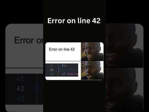 Funny Coding Error on line 42 #shortvideo #coding #reactfrontend#shorts #short#shortsfeed #funny