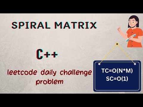 SPIRAL MATRIX  ||  Leetcode Daily challenge problem  || coding