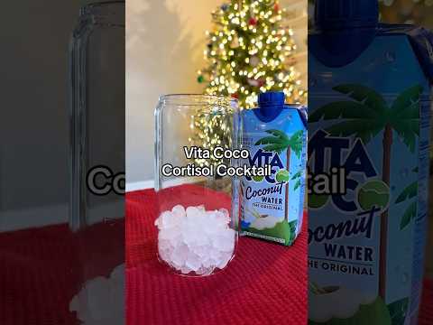 New Cortisol cocktail recipe using Vita Coco coconut water! #cortisol #coconutwater