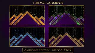 #10 Pyramid Background  | LED MAPPING | MOV | PNG | GIF |  RESOLUME | BY MUSICOM