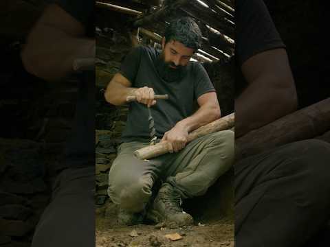 Building Underground & Warm Survival Shelter #shorts