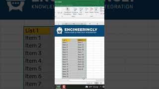 How to Find Duplicate Values Between Two Sets of Data? #engineeringly #shorts #excel #explore