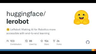 GitHub - huggingface/lerobot: 🤗 LeRobot: Making AI for Robotics more accessible with end-to-end ...