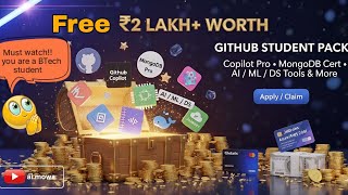 How to Apply for GitHub Student Developer Pack (2025) | Get ₹2 Lakh+ Free Tools & Benefits mowa🎉