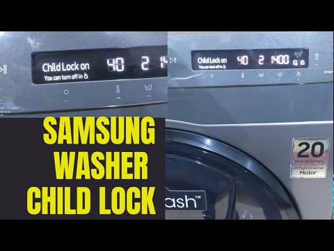 How to Activate and Deactivate Child lock on Samsung ADD-WASH washing machine