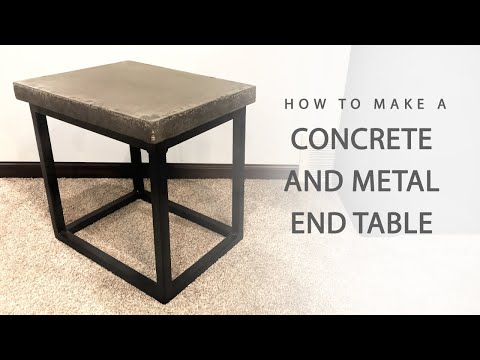 Concrete End Tables / How To Make