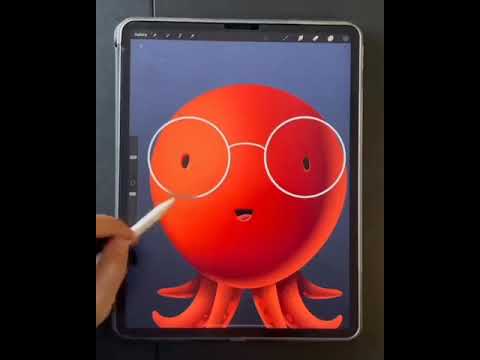 Octopus illustration process #adobe #illustrator #short