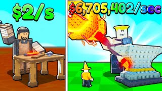 I Built A MAX LEVEL Blacksmith Farm and Made BILLIONS in Roblox!