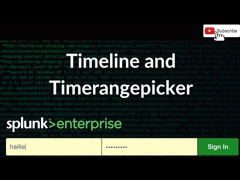 Splunk: Timeline and TimeRangePicker Overview