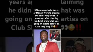 50Cent reacts to old tweet 👀#50Cent #MarlonWayans #Diddy #ClubShayShay #CelebrityDrama