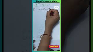 Nice exponent math #nice #exponents #mathematics
