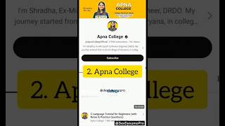 Best YouTube Channel To Learn Coding in Hindi🔥🧑‍💻#coding #hindi #programming #learning#education