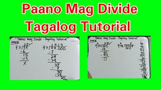 Paano Mag Divide Tagalog Tutorial #math #maths #division