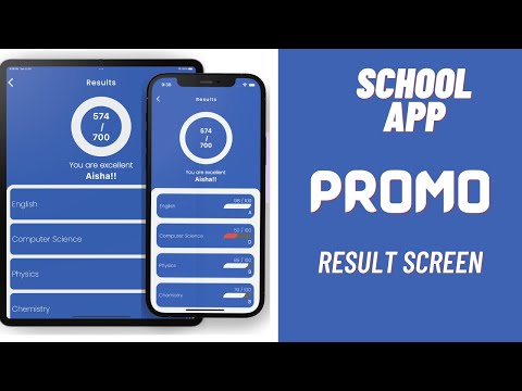 Result Screen - Episode 9 Promo - School App | Student App - Flutter UI Promo