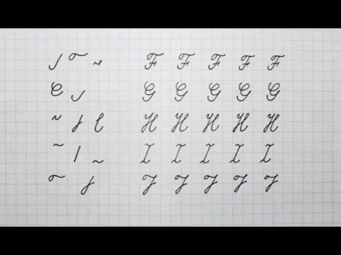 How to write Capital handwriting cursive letters