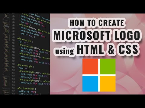 Microsoft Logo Using HTML and CSS - TianDev
