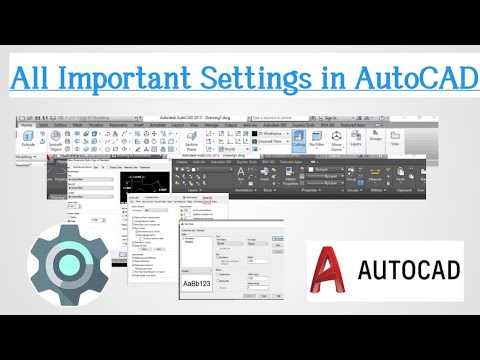 AutoCAD All Settings ।। AutoCAD all Important settings।।