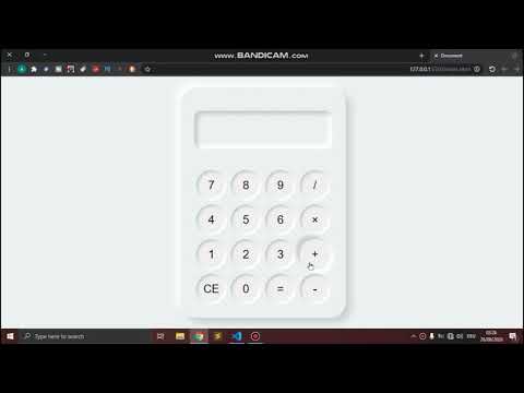 NEOMORPHIC CSS Effect Simple calculator design 2020