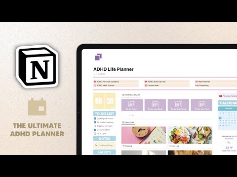 Boost Focus & Productivity with a Notion ADHD Life Planner! 🧠📒