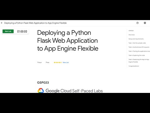 Deploying a Python Flask Web Application to App Engine Flexible Solution | Google Cloud Arcade 2023