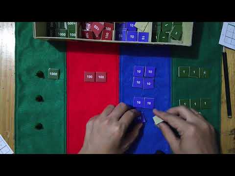 Montessori Inspired Stamp Game : Perkalian dengan 1 digit