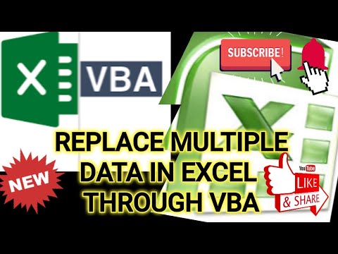 Find and Replace Multiple Values in Excel - ALL AT ONCE | How to replace multiple data in Excel VBA