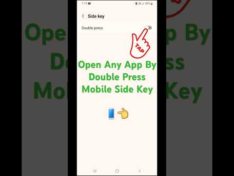 Open any app by side key samsung mobile | On side  key #shorts