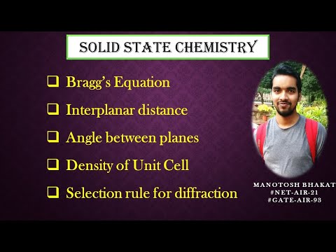 Solid State Chemistry||Basic Concepts