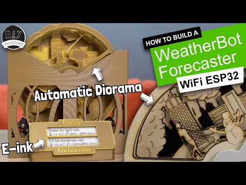 IoT Mechanical Weather Display - WeatherBot | 3D Printable, ESP32 & OpenWeatherMap