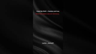 Consistency in code. Passion in purpose.Be the Kohli of your keyboard.