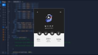 How To Make Profile Card | Html Css JavaScript