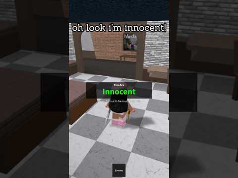 I hate getting innocent with a high murderer percentage #roblox #mm2 #mm2roblox
