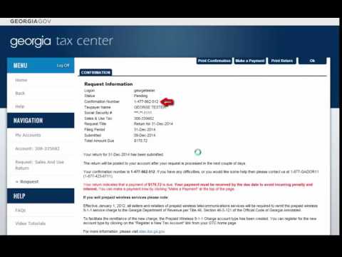 How to file a Georgia Sales Tax Return