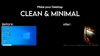 make your desktop clean and minimal #shorts #windows10tips