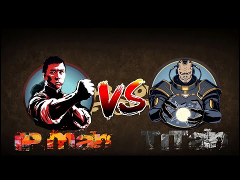 SHADOW FIGHT - TITAN VS IP MAN | BARE HANDED NO WEAPON | NO DEATH |
