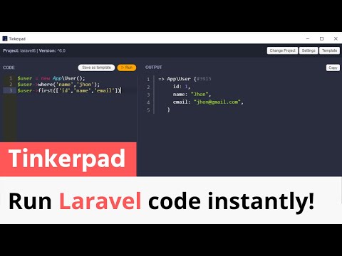Tinkerpad - Run Laravel code instantly!