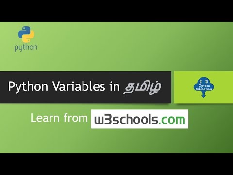 #9 Python Variables || Python Tutorials in Tamil (தமிழ்) || Optooz Education (Tamil)