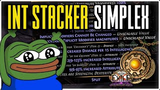 CRAFTING THE BEST INT STACKING SIMPLEX AMULET AFTER THE NERFS - Path of Exile 3.27