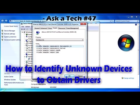 How to Identify Unknown Devices to Obtain Drivers - Ask a Tech #47