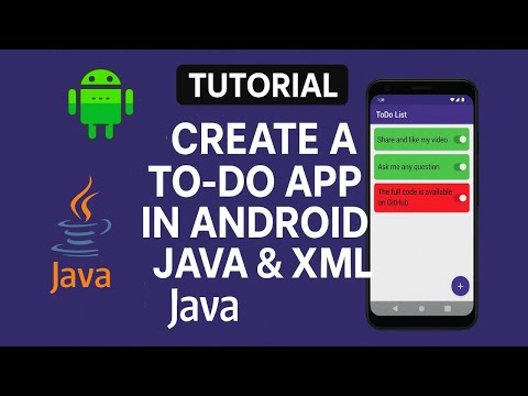 Build a To-Do App in Android Using Java & XML | RecyclerView | Interfaces | Full Code | Debugging