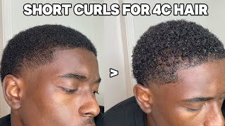 How To Get Curls For Short  4C Hair
