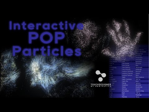 Our first interactive POP particles in #touchdesigner