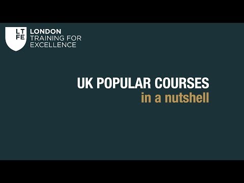 The most popular courses in the UK