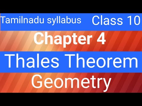 Class 10 Maths chapter 4 Thales Theorem