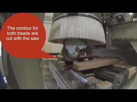 StairconCAM: Automatic table, machining winder treads